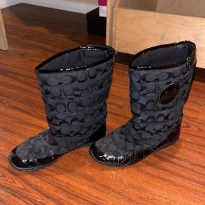 Coach boots black size 8.5